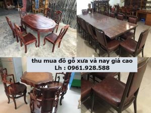 Thu mua bàn ghế gỗ cũ