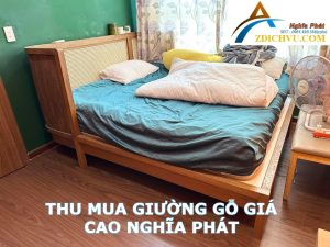Thanh lý giường gỗ sồi